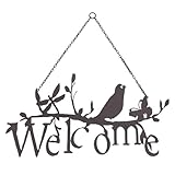 welcomeドアプレート 小鳥
