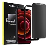CYCOKLY iPhone12 mini用（5.4インチ）ガラスフィルム アンチグレア 覗き見防止 強化ガラス 液晶保護フィルム サラサラ感 ガイド枠付き