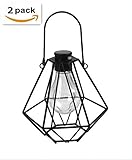 ソーラーペンダントライト LEDランタン 電球型ライト 提灯LEDライト アンティーク調 防水　無線　夜間自動点灯　昼自動消灯　玄関先/車道/歩道/庭/ガーデン/ベランダ/屋外照明　装飾 おしゃれ　太