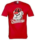 Georgia Bulldogs Vintage Distressed Tシャツ – 3色 – レッド、ブラック、グレー L レッド