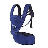 赤ん坊ベルト、ブラケット、ウエスト、背部およびヒップ、すべての季節のための多機能通気性の赤ん坊のキャリア (3-20Kg、3-36 か月),Blue