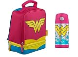 DC Comics Wonder Women Lunch Bag with Cape & Funtainer Thermos [並行輸入品]
