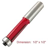 uxcell　ストレートビット　トリムビット　フラッシュ　掘削　木工用　12.7mm x 12.7mm