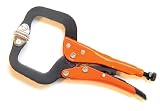 Grip-On 224-12 12-Inch Locking C-Clamp with Swivel Tips [並行輸入品]
