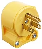 Eaton 4867AN-BOX 15-Amp 3-Wire 125V/AC 2-Pole Heavy Duty Grade Vinyl Plug, Yellow [並行輸入品]