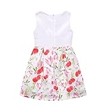 夏ガールズドレス、balakieフォーマルミスコンテストガウンベストリボン印刷プリンセスドレス 7T マルチカラー BK-15989