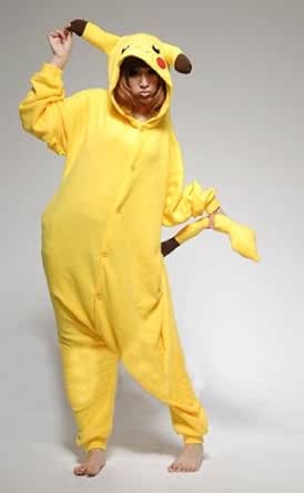 可愛いポケモン ピカチュウ コスプレ 衣装 着ぐるみパジャマ イエロー 男 女xs Xxxlサイズ用がいっぱい コスプレ 仮装 通販 Amazon