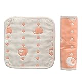 抱っこ紐用よだれカバー よだれカバー 2枚セット 抱っこ紐 よだれ カバー よだれカバー 抱っこ紐用 ベビーカー リバーシブル 綿100％ 柔らかい かわいい よだれパッド (はりねずみオレンジ)