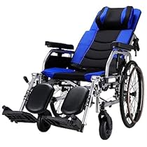 青色 手動車椅子 折りたたみ式 Amazon | リクライニング車椅子 折りたたみ式手動車椅子 リフト