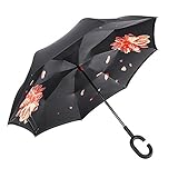 Amagoing車反転傘二層防風逆傘の雨太陽