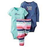 カーターズ Carter's ボディスーツ & パンツ 3点セット 3-Piece Bodysuit & Pant Set 6M (61-67cm) [並行輸入品]