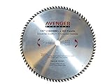 Avenger AV-15080 Combination cut saw Blade, 15-inch by 80 tooth, 1-inch arbor, C-3, ATB [並行輸入品]