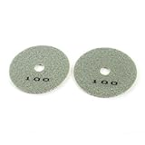 グリット100 4「ダイヤタイルストーンポリッシャーダイヤモンド研磨パッド2 PCS