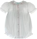 Infant Girlsホワイトドレッシーバブルwith Collar Feltman Brothers カラー: ホワイト