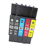 RICOH リコー GC31-(BK×2/C/M/Y)【5本セット】【顔料】 最新 互換 インクカートリッジ 《ICチップ搭載・残量表示対応》 31 純正同様の顔料インク (対応機種: IPSiO GX e7700 / IPSiO GX e5500 / IPSiO GX e3300 / IPSiO GX e2600)【STAR JET製】