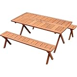 Rocking Table(ロッキングテーブル)  デラックスピクニックテーブル 3点セット 150幅 ブラウン RXPT-150BR