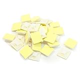 SODIAL(R) 39個　25mm x 25 mm 1インチx 1インチ　角型自己接着ケーブル、タイマウントベース