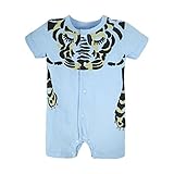 (ビッグエレファント) Big Elephant　ベビー男の子 半袖　一点セットロンパース　タイガー　ウェアスリープスーツ　3-24ヶ月　T01