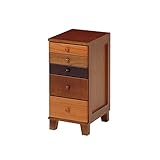 おしゃれな天然木桐材　コンパクトチェスト　（引出5杯）完成品　ＳＳｍｃｈ5560ＢＲ