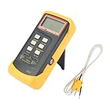 Dovewill デジタル熱電対温度計　6802 II　2 K型熱電対センサ　デュアル　チャンネル　デジタル　温度計