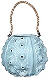 Home Essentials 9"d Aqua Sea Life Lantern with Rope Handle [並行輸入品]