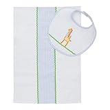 Elegant Baby Perfect Shower Gift Burp Cloth and Bib Set, Giraffe by Elegant Baby [並行輸入品]