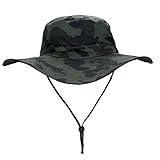 Butterme ブーニーハット ミリタリージャングル カモフラージュ 釣り帽子 UVカット帽子 日焼け防止 ボニーキャップ ハイキング キャンプ 旅行 登山 アウトドア 迷彩 ジャングル