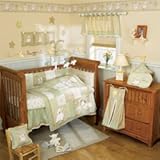 Lil Dreamer 4 Piece Crib Bedding Set: Quilt, Bumper Dust Ruffle, Crib Sheet by Cocalo