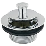 Kingston Brass DLL201 Lift and Lock Bath Tub Drain, Polished Chrome [並行輸入品]
