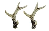 2 Piece Faux自然Deer Antler壁フックセット