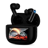 イヤホン bluetooth ワイヤレスイヤホン 【2025年世界初登場Bluetooth6.0&多機能タッチスクリーン】 ぶるーとぅーす ブルートゥース イヤフォン探し ANC&ENCノイズキャンセリング 外音取込 ゲームモード IPX7防水 最大50時間再生時間 自動ペアリング マイク付き 小型/軽量 Type-C充電 iPhone/Android/Pad適用 スポーツ/通勤/通学/WEB会議