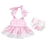 Cutelove ベビー服　ドレス チャックワンピース　二点セット　ショートパンツ 蝶結び付き　ピンク　女の子 夏 袖なし 可愛い コットン