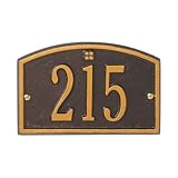 ケープチャールズ・小柄壁アドレスPlaqueカラー:ブロンズ/ゴールドLetters