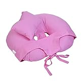 授乳クッション 授乳枕 多機能 ベビー枕 授乳用 ベビークッション お座りサポート ソフト 柔らかい (ピンク)