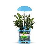 多功能全自?植物生?机智能花盆?缸造景送礼首? 功率20w 尺寸直径25cm , days blue