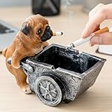 Avidora 灰皿 パグ 工事 犬 おしゃれ おもしろ雑貨 卓上 家用 雑貨 小物入れ 大容量 中