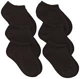 Jefferies Socks Little Boys' Seamless Boy Capri Liner Socks 6 Pair Pack Black Toddler [並行輸入品]