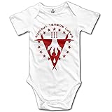 ベビー幼児綿100 %半袖Onesies幼児用ボディスーツThreeper Wolf Babysuits カラー: ホワイト