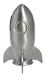 JustNile Mini Rocket Kid 's貯金箱節約/コイン/お金ボックス、リーズナブル、アンティーク調ヴィンテージスタイル、刻印のサテン真鍮仕上げ; Great gift for chi