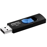 ADATA UV320 64GB USB 3.1（3.1 Gen 2）タイプAブラック、ブルーUSBフラッシュドライブ - USBフラッシュドライブ（64 GB、USB 3.1（3.1 Gen 2）、タイプA、スライド、7.9 g、ブラック、ブルー）