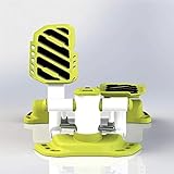 ステッパー 楕円形のマシン屋内フィットネス階段ステッパーアジャスタブルミニフィットネスステッパーエクササイズマシンカーディオ 3D ステッパー (色 : 緑, サイズ : 31.5x47.5x30cm)