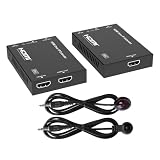 BUNGPUNG HDMI エクステンダー 経由IPイーサネット CAT6 ケーブル 1080P60Hz 150m延長、一方向IR伝送 EDIDコピー、1対1 1対複数の配信 HDMIエンコーダー＆デコーダー HDMI 1.4 HDCP 1.4