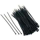 Boston Industrial UV Stabilized Cable Ties Black, 8 Inch - 100 Ties by Neiko [並行輸入品]