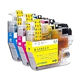 LC411C+LC411M+LC411Y 各1本 Brother用 互換インク 互換品 互換インクカートリッジ 純正品併用 LC411-4PK 個包装 大容量 残量表示 ICチップ対応 J928N-W/B J528N J905N J915N J926N-W/B J939DN/DWN MFC-J739DN/DWN MFC-J904N J1800N J526N【Uratan】