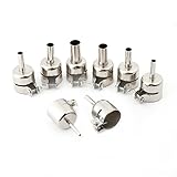 Akozon　ヒートガンノズルキット　円形ホットエアーはんだステーションの修理ツール8セット3/4/5/6/7/8/10 / 12mm