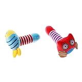 Kesoto 幼児ラトル　ぬいぐるみ　柔らかい　幼児玩具　可愛い　2個セット