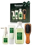 [AROMATICA] ローズマリー ヘア トライアルセット - [ ミニウッドヘアブラシ 1個 シャンプー 100ml ルートエンハンサー 30ml スカルプ スクラブ 30g ] 旅行用 トラベルセット お試し ミニサイズ 頭皮 ケア ギフト プレゼント