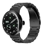 [ToVioc] 金属ベルト Google Pixel Watch 4 45 mm/3 45 mm 対応 ステンレスバンド スマートウォッチバンド 防錆 時計バンド 調節可能 男女兼用 交換ベルト サイズ調整工具付き Google Pixel Watch 4/3 対応 (ブラック)