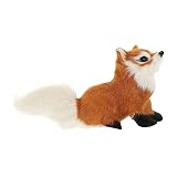 シミュレーションキツネのおもちゃ の動物の彫刻 リアルなぬいぐるみキツネ のアクションフィギュアのおもちゃ リアルなの ぬいぐるみミニモデル かわいいぬい