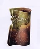 信楽焼　　ビードロ  合せ　花入　　11号